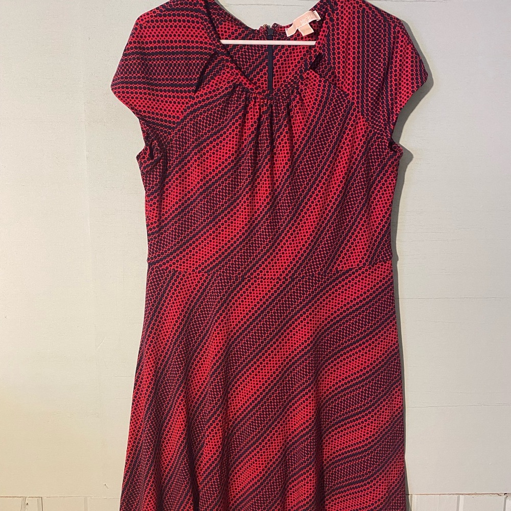 Michael Kors Red and Black Mini Dress